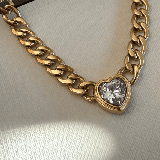 The Everyday Necklace — Gold Beating Heart