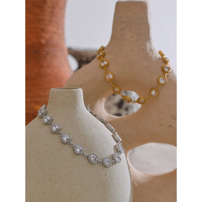 Complete the Look: Gold Heart Bracelet